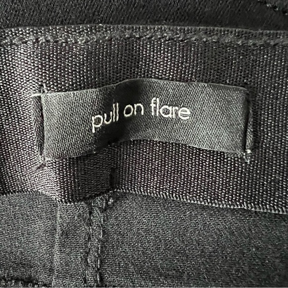🆕 Ella Moss Anthropologie Pull on Flare Jeans Junior Black - Picture 5 of 13